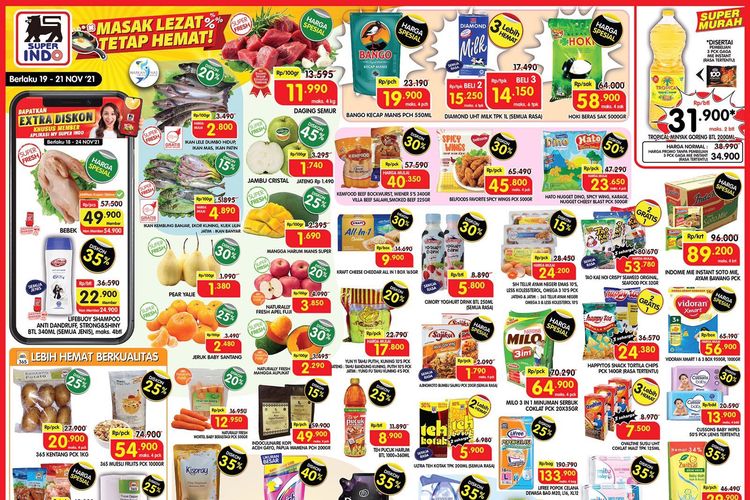 Katalog promo Superindo periode 19-21 November 2021.