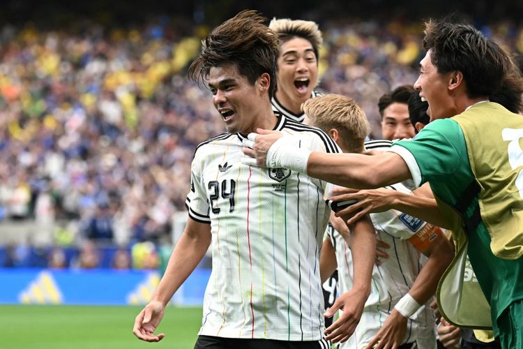 Hasil HT Brasil Vs Jepang 0-1, Gol Pertama Kaishu Sano untuk Samurai Biru