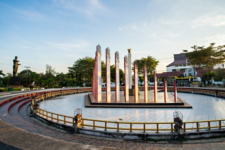 Tugu Soekarno menjadi salah satu ikon bersejarah Kota Palangkaraya.