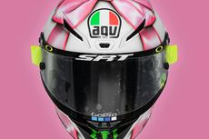 Rossi Pakai Helm Warna Pink di GP San Marino, Persembahan buat Anaknya
