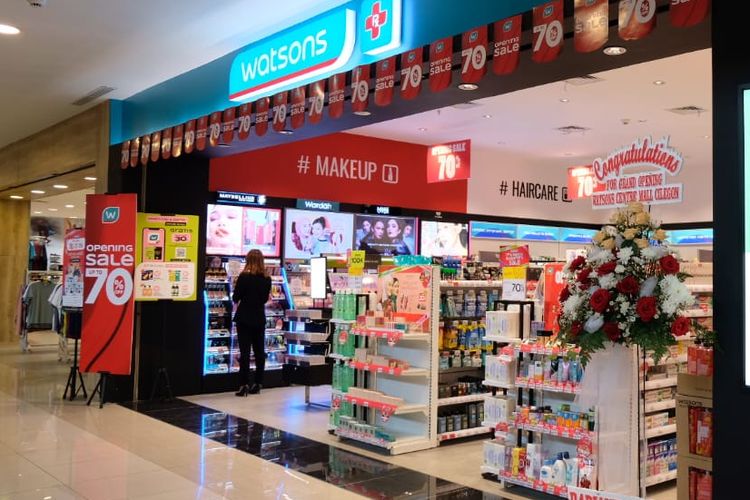 Watsons membuka gerai pertama di Cilegon, Banten, Rabu (6/9/2023). 