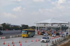 Arus Balik di Gerbang Tol Jakarta-Cikampek Utama Lancar