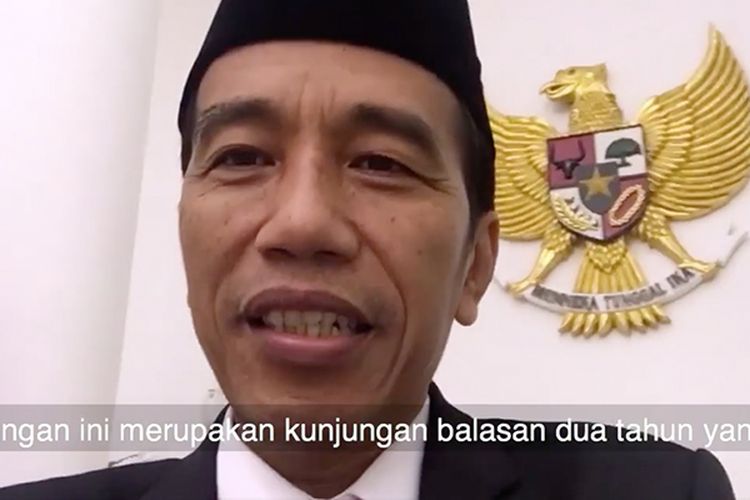 Presiden Jokowi unggah vlog bersama Raja Salman dari Arab Saudi, Rabu (1/3/2017).