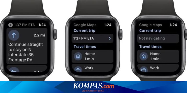 google maps iwatch