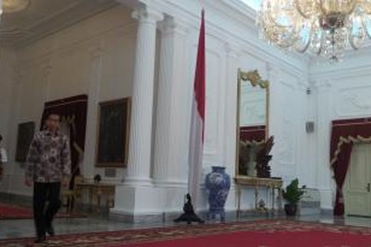 Presiden Joko Widodo di Istana Merdeka