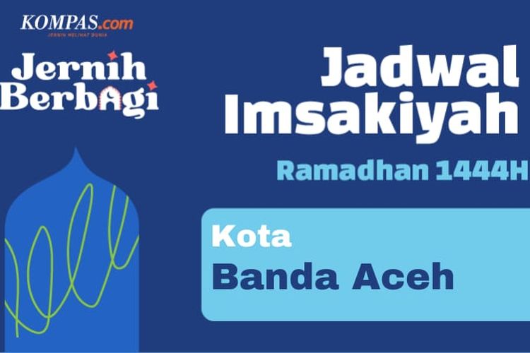 Ilustrasi jadwal imsak dan buka puasa di Kota Banda Aceh hari ini.