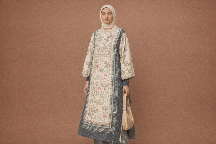 Gamis Armani Silk Printed