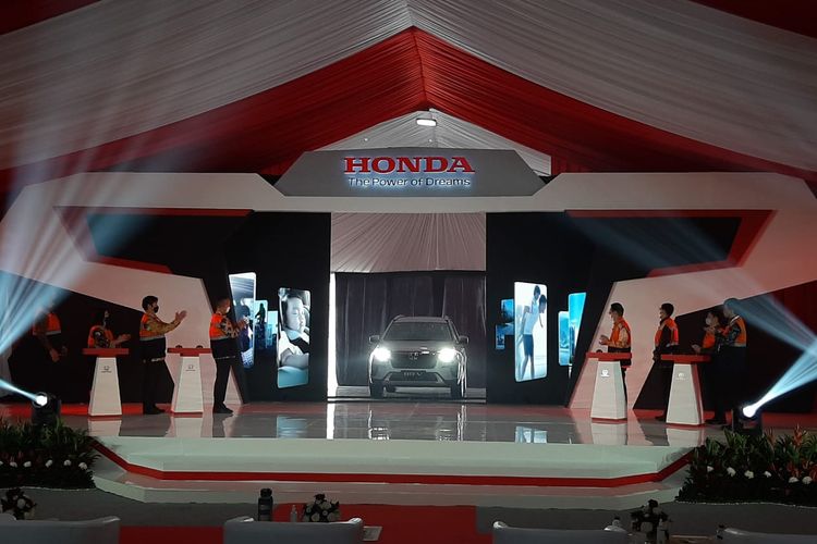 Seremoni ekspor perdana All New Honda BR-V buatan Indonesia, Rabu (16/3/2022).