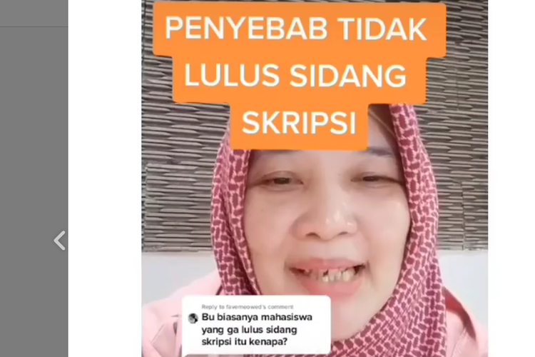 Dosen Universitas Padjadjaran sekaligus content creator TikTok menjelaskan penyebab mahasiswa tidak lulus sidang skripsi.