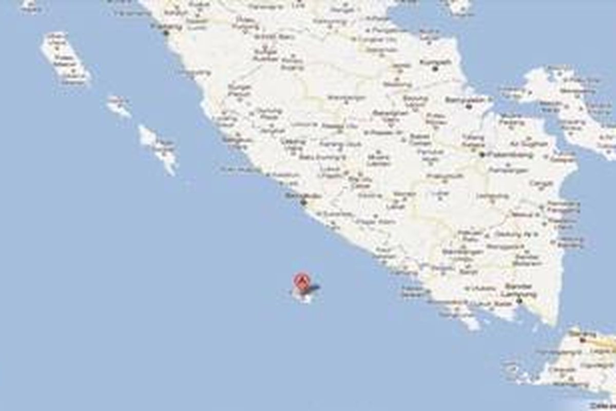 Peta lokasi Pulau Enggano