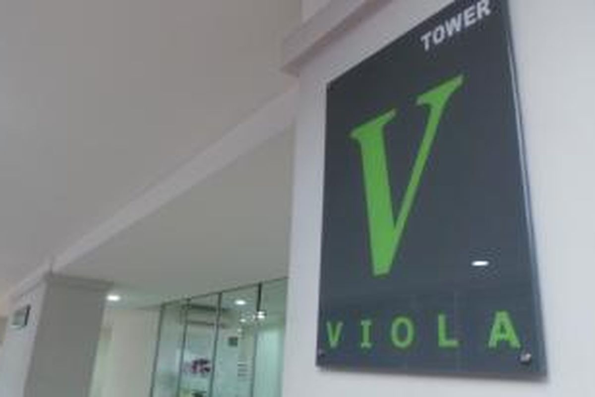 Tower Viola di Apartemen Kalibata City tempat dilaporkan sosok jasad bayi ditemukan, Senin (2/2/2015).