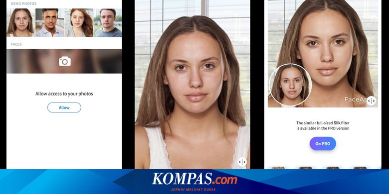 Begini Cara Membuat Foto "Oplas Challenge" dengan Aplikasi FaceApp Halaman all - Kompas.com