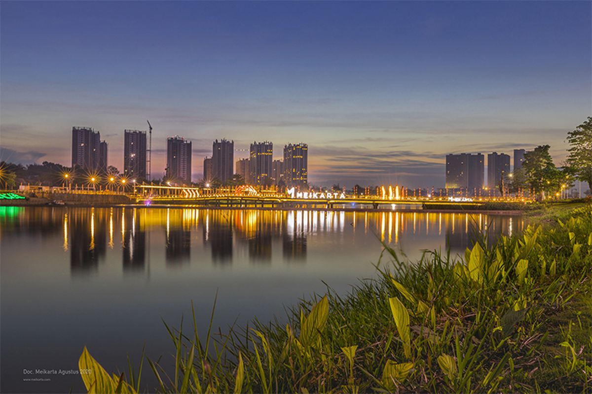 Pemandangan kota Meikarta saat menjelang malam (Dok. Meikarta) 