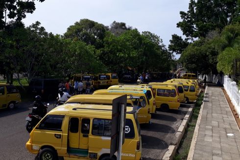 Demo Ratusan Sopir Angkot Kota Bengkulu Berlanjut, Minta Grab Tutup