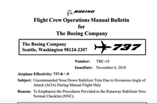 Dokumen Boeing Beri Petunjuk Kerusakan Pesawat Lion Air JT 610