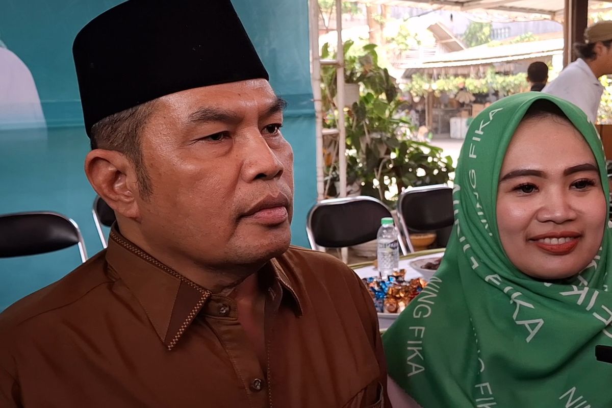 Ketua tim pemenangan Thoriq-Fika, Abah Rofik, usai diumumkan sebagai ketua tim, Rabu (11/9/2024).