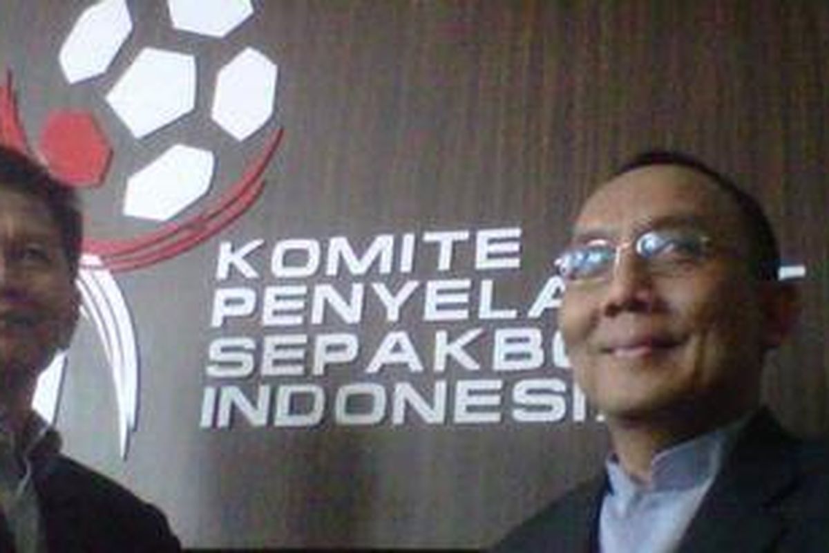 Ketua Pengprov DKI Hardi Hasan (kiri) dan Ketua KPSI Tonny Apriliani.