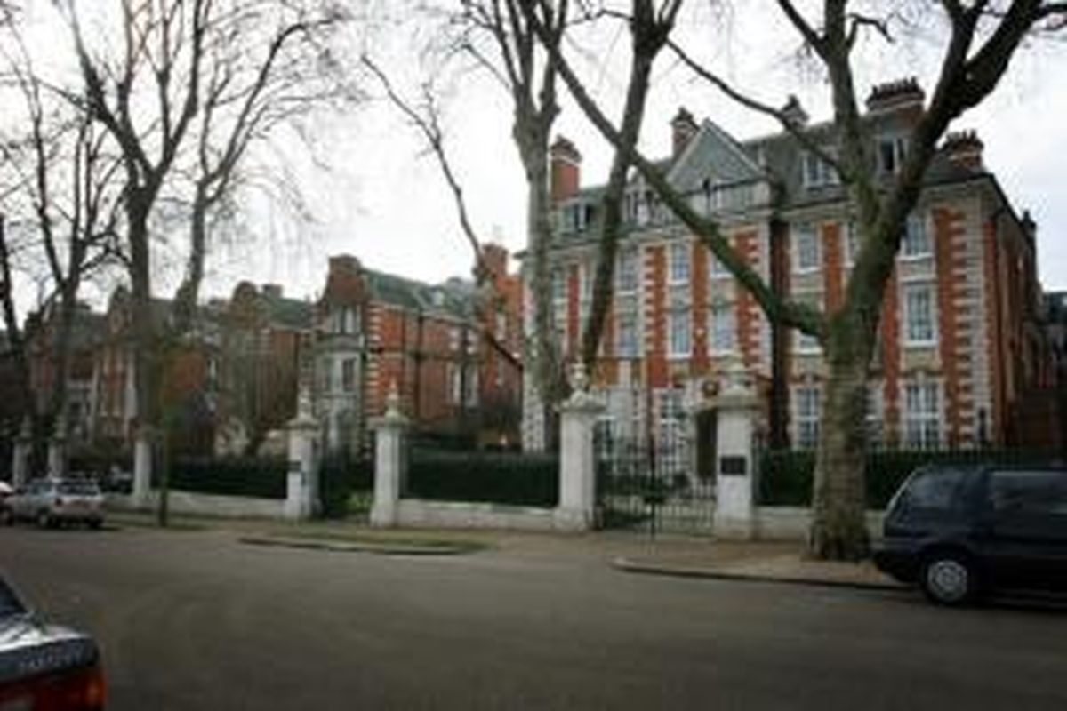 Kensington Palace Gardens, London.