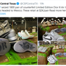 Disita, 1.800 Pasang Sneaker Air Jordan 1 X Dior Palsu 