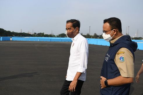 Jokowi Tinjau Sirkuit Bareng Anies, Gerindra: Presiden Ingin Formula E Lancar dan Sukses