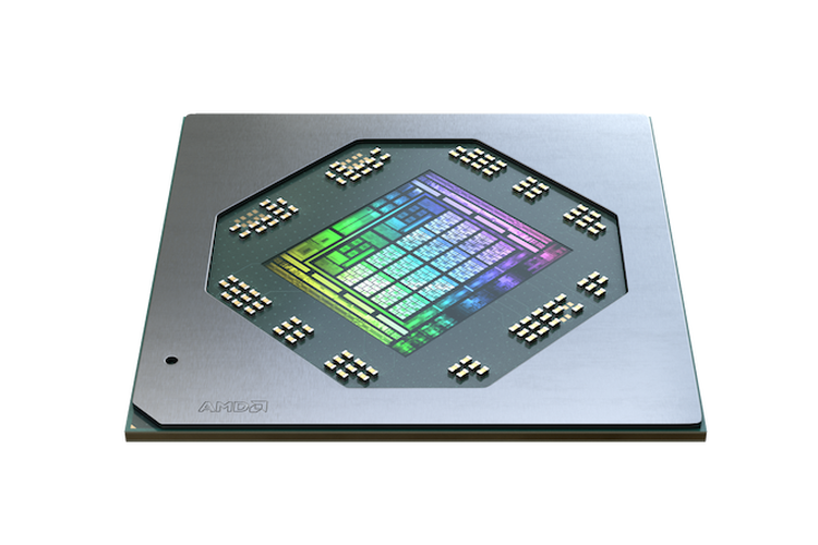 Ilustrasi GPU AMD Radeon RX 6000M Series.