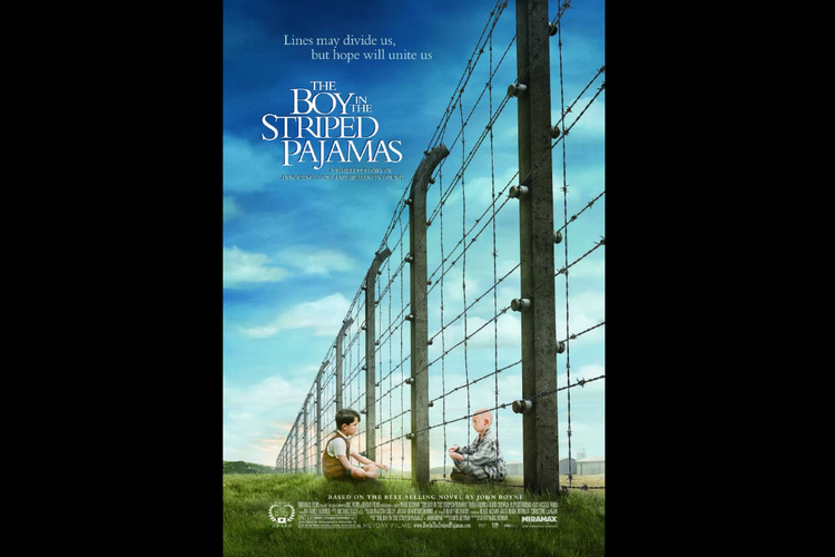 Asa Butterfield dalam film drama tragedi The Boy in the Striped Pajamas (2008).