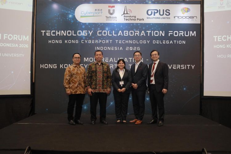 Acara pembukaan kerja sama antara Cyberport dengan sejumlah lembaga di Indonesia, Rabu (11/3/2026)