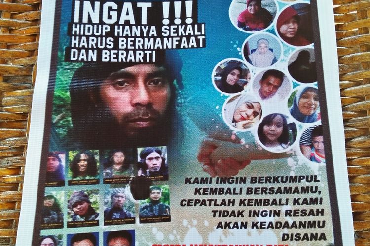Foto Dokumentasi  Baliho DPO Teroris Jaringan MIT Pimpin Ali Kalora