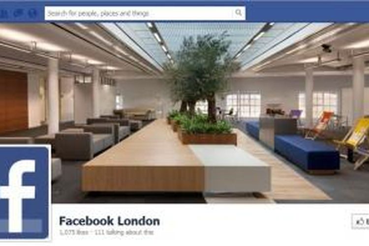 Kantor Facebook di London, Inggris, ternyata didiami juga oleh kompetitornya, Twitter.