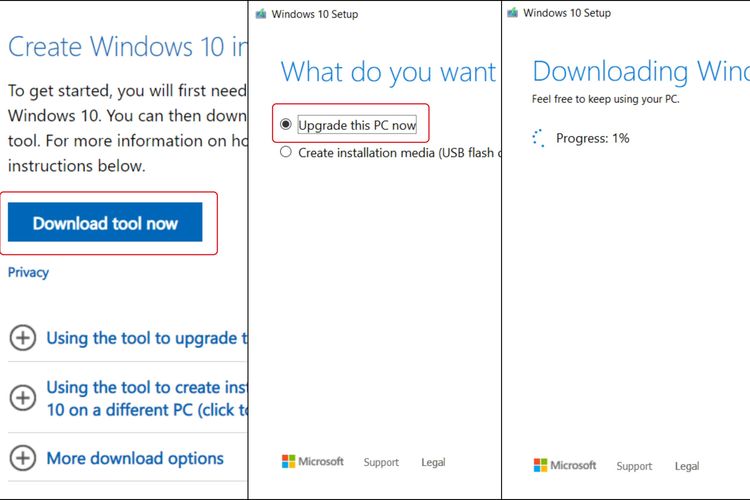 Upgrade Windows 7 ke Windows 10 secara gratis