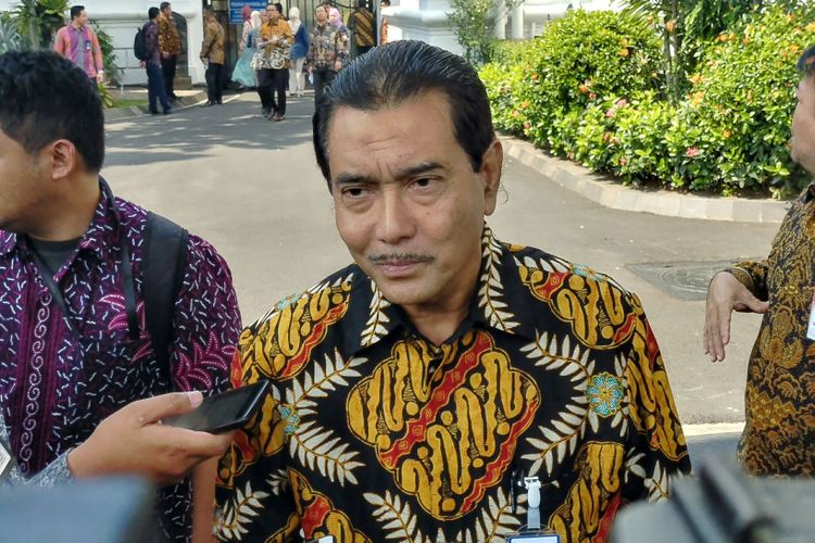Direktur Utama BRI Suprajarto di Istana, Kamis (15/3/2018).