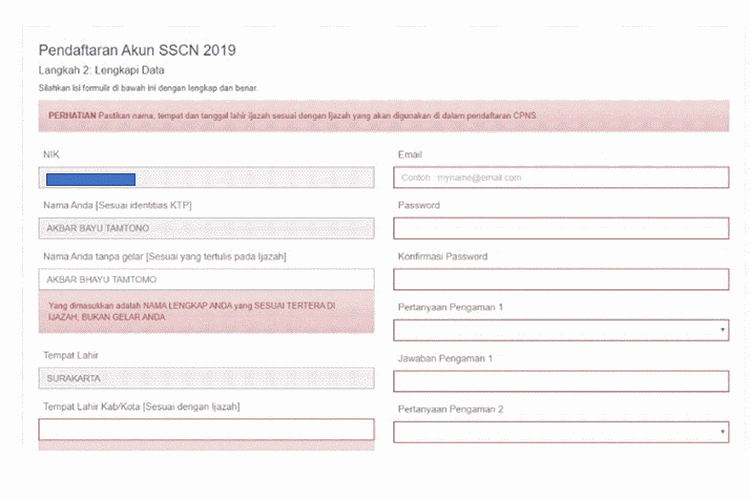 Pelamar Cpns 2019 Lakukan Ini Jika Ada Perbedaan Dengan Data Dukcapil Halaman All Kompas Com