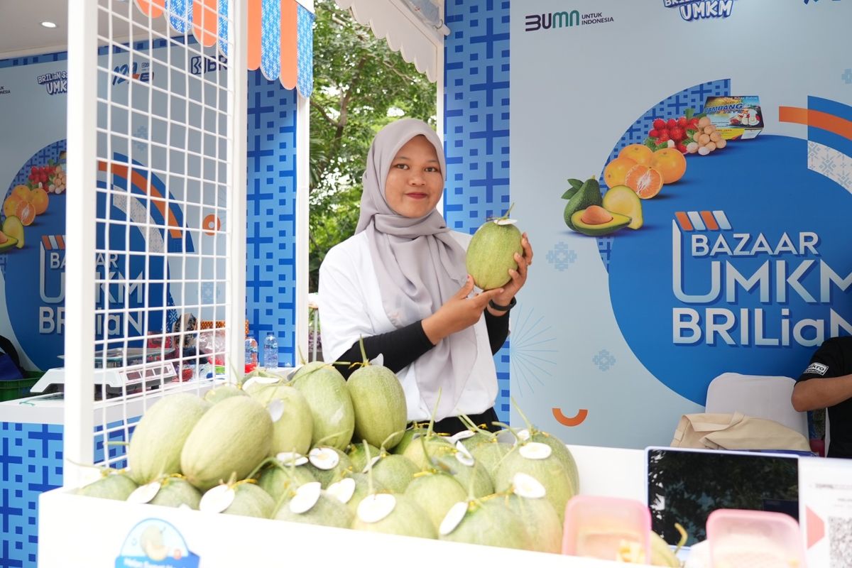 Produk Melon Premium Desa Bansari di Bazaar UMKM BRILian.