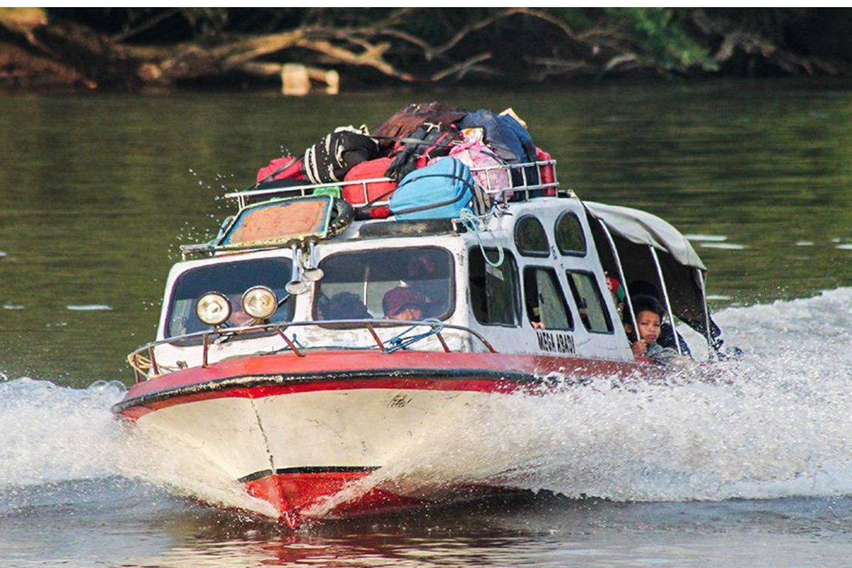 Alat transportasi masyarakat di Kabupaten Mahakam Ulu, Kalimantan Tengah