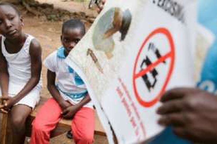 Kampanye menghentikan praktek sunat perempuan di Pantai Gading pada 2013 lalu. 