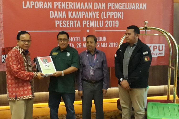 PKB Laporkan Dana Kampanye Pemilu Rp 142 Miliar di Hotel Borobudur, Jakarta Pusat, Rabu (1/5/2019).