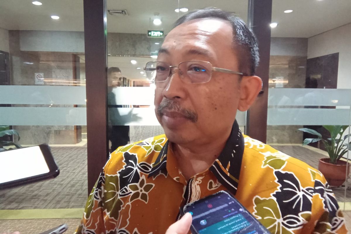 Plt. Direktur Jenderal Industri Kimia, Farmasi, dan Tekstil (IKFT) Kementerian Perindustrian Ignatius Warsito saat ditemui Kompas.com di Kementerian Perindustrian, Selasa (23/5/2023).