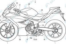 Gambar Paten Calon Motor Sport 2-Silinder 250cc Suzuki 