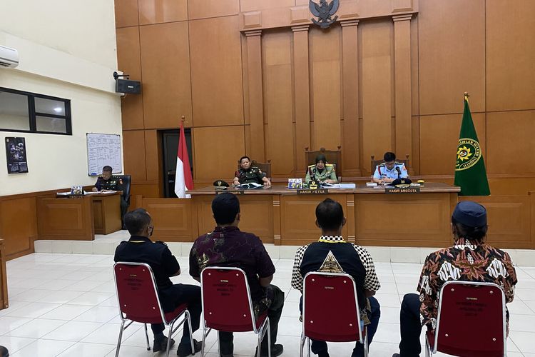 Empat saksi dihadirkan di Pengdilan Militer Tinggi II Jakarta, Kamis (24/3/2022).