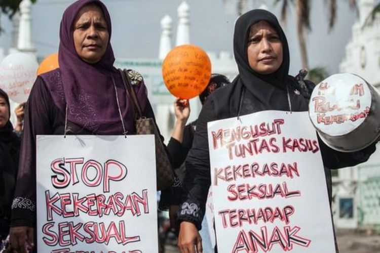 Jumlah kekerasan seksual terhadap anak selama tiga tahun terakhir mencapai lebih dari seratus kasus. 