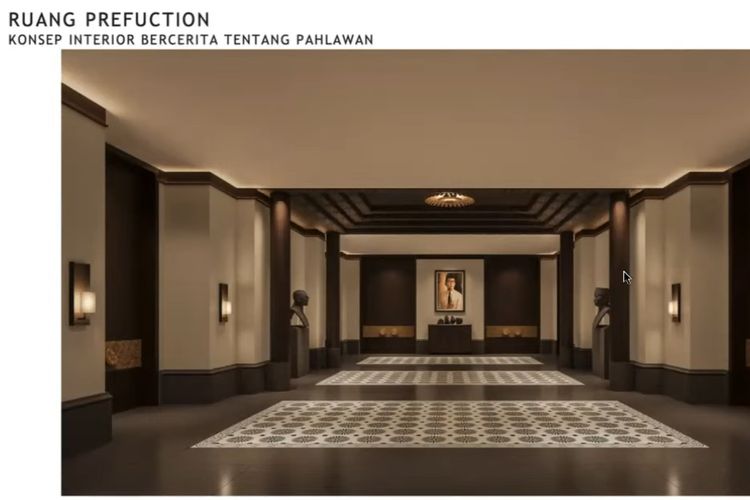 Interior Istana Kepresidenan di IKN.