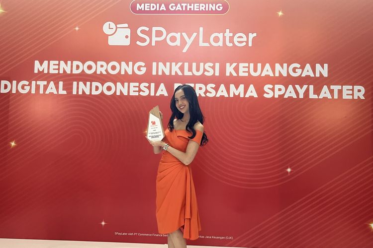 Lyodra dalam acara media gathering bersam SPayLater di Setiabudi, Jakarta Pusat, Kamis (30/10/2025).