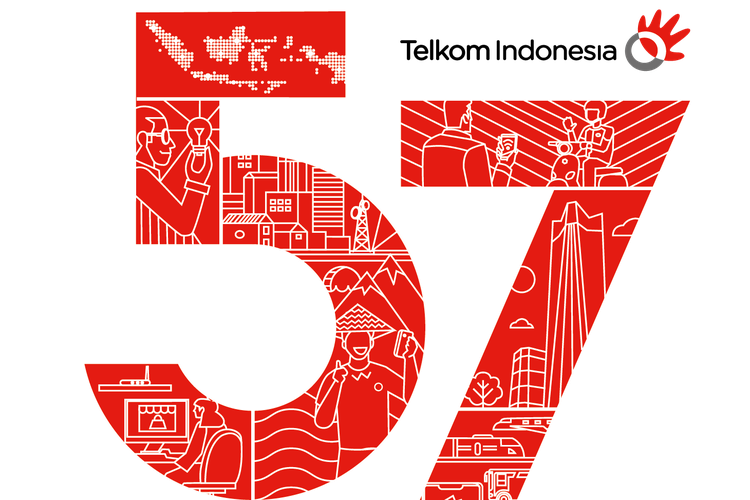 PT Telkom Indonesia (Persero) Tbk (Telkom) merayakan Hari Ulang Tahun ke-57.