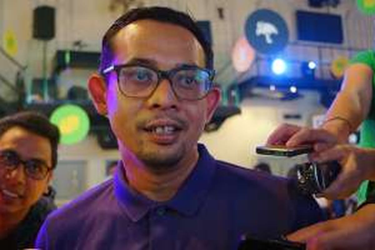 Anvid Erdian, 4P Manager MBG Lenovo Indonesia, berbicara di sela-sela peluncuran Moto E3 Power di Jakarta, Rabu (26/10/2016)
