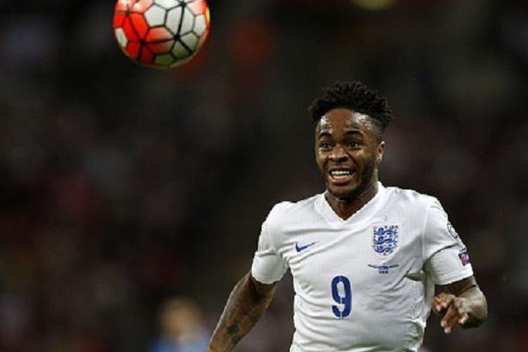 Gelandang Manchester City dan tim nasional Inggris, Raheem Sterling.