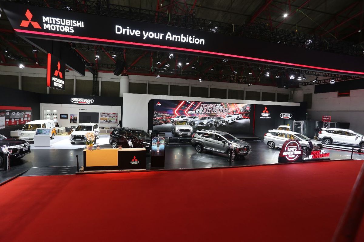 Booth Mitsubishi di Indonesia International Motor Show (IIMS) 2023