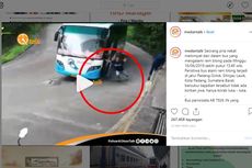 Viral Video Tabrakan Beruntun Bus dengan Truk Tangki di Padang