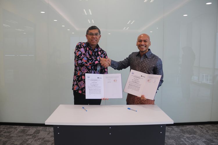 BPPSDM KP bersama SnackVideo Indonesia tanda tangani perjanjian kerja sama pengembangan SDM dan digitalisasi perikanan di Indonesia. 