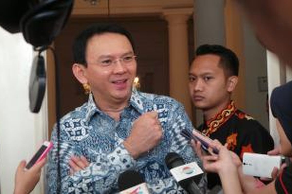 Gubernur DKI Jakarta Basuki Tjahaja Purnama di Balai Kota, Jumat (25/9/2015). 