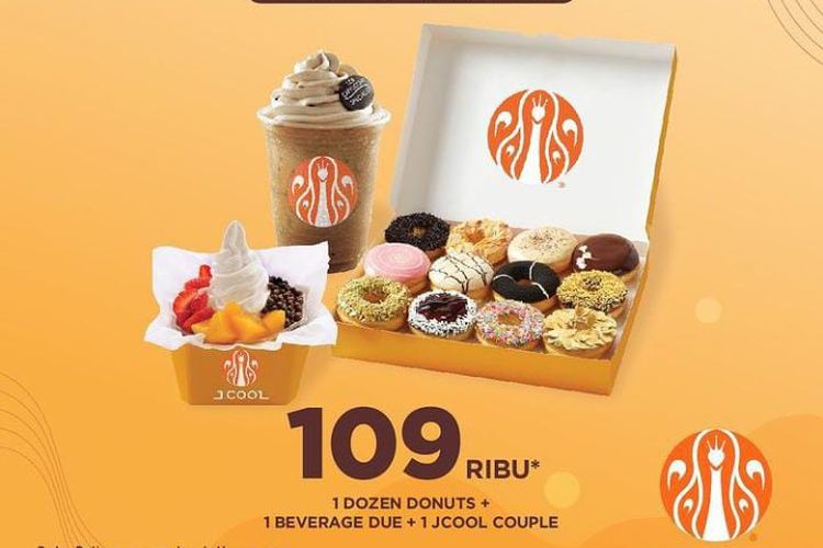 Simak promo makanan dan minuman Ini, JCO promo 2 Douzen Donuts hanya Rp 109.000
